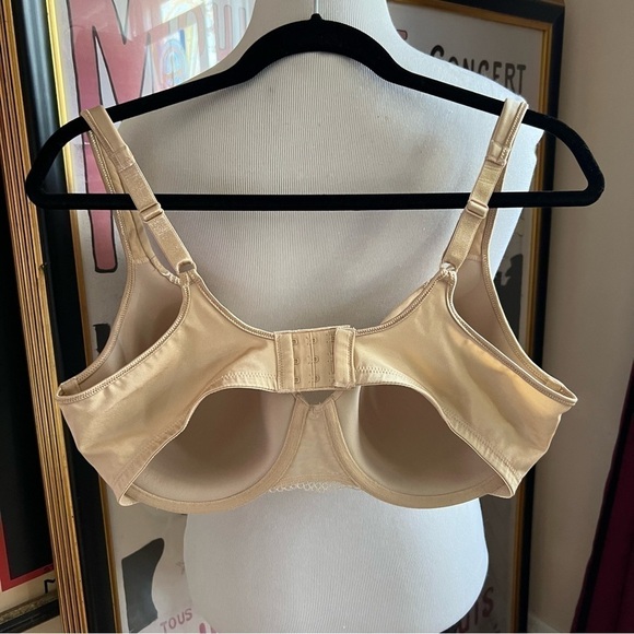 Bali Women's Neutral Nude One Smooth U Bra Side Support Size 40D - Picture 3 of 10
